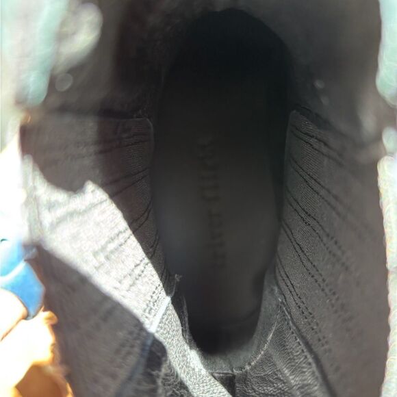 New Triver Flight Idylle Chaussures Black Suede Heeled Ankle Bootie - Picture 8 of 9